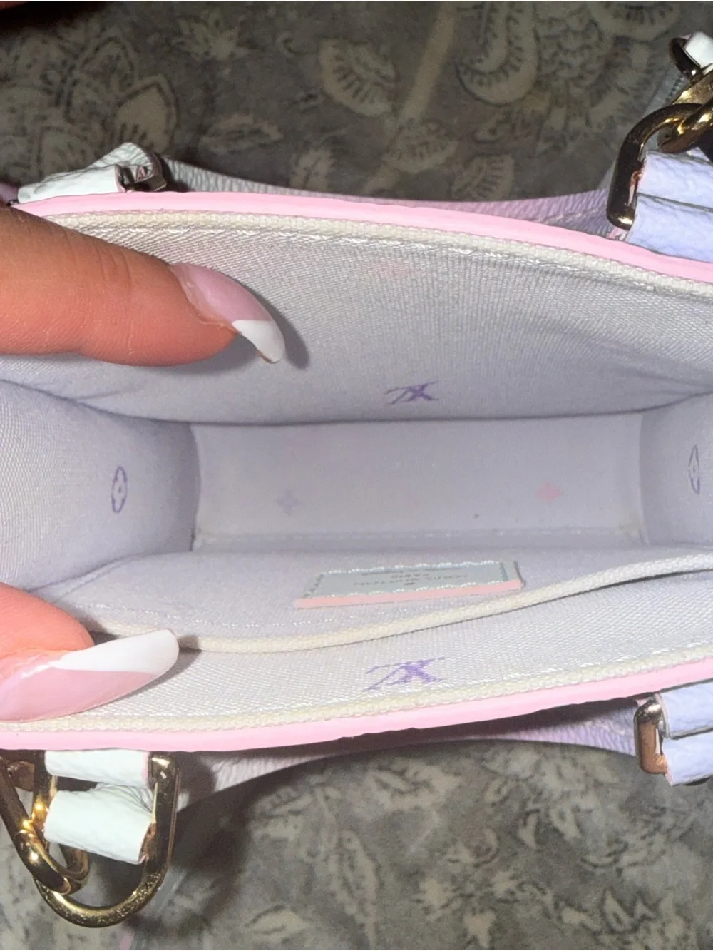 The Louis Vuitton Petit Sac Plat Spring in the City Sunrise Pastel